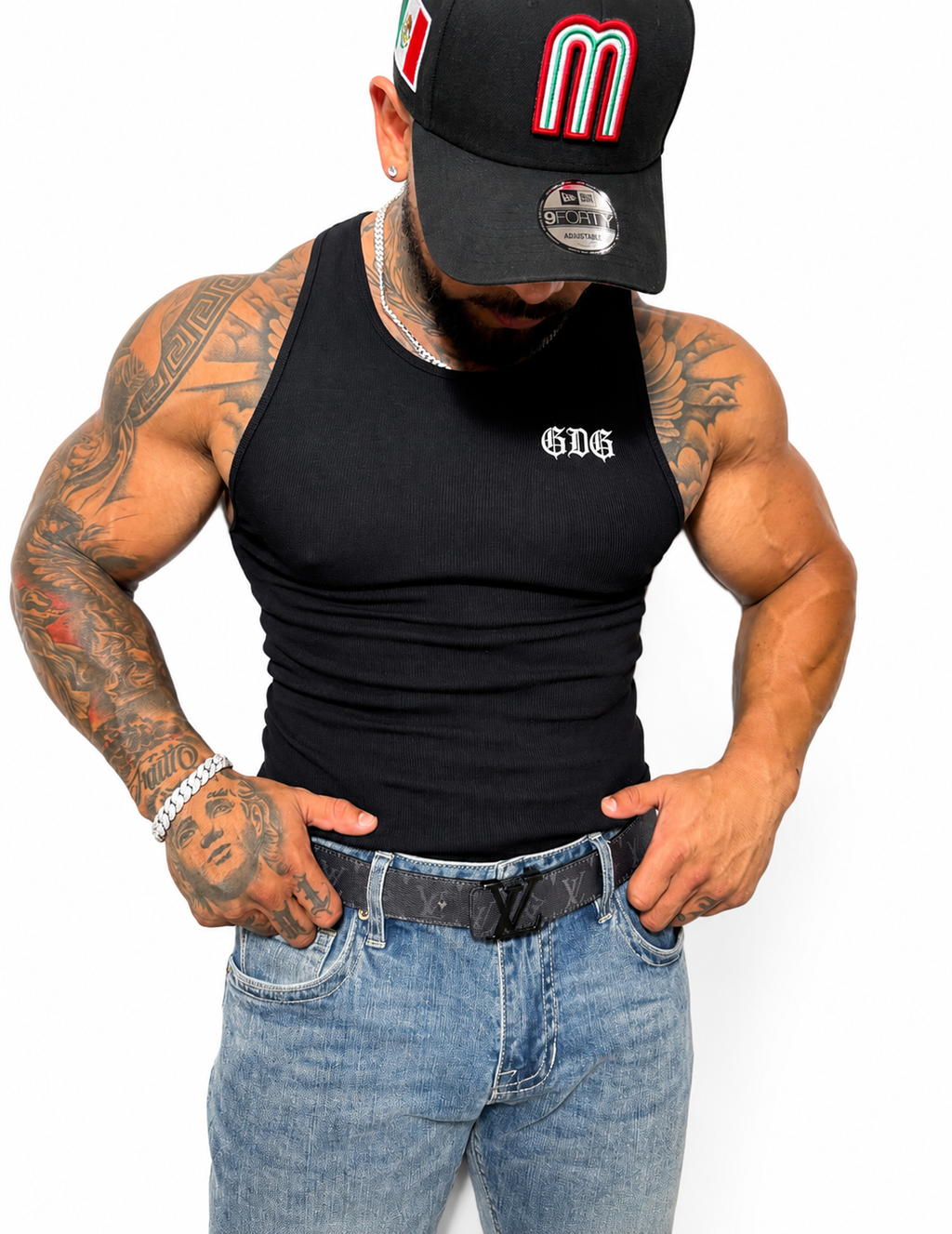 GDG Embroidered Tank – Black