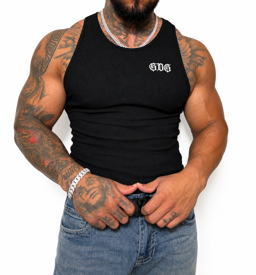 GDG Embroidered Tank – Black