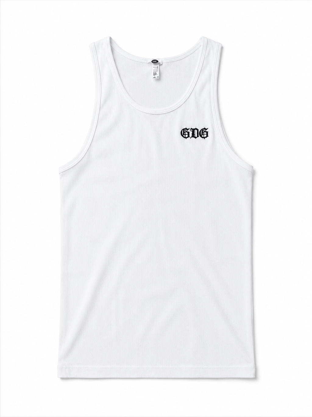 GDG Embroidered Tank – White