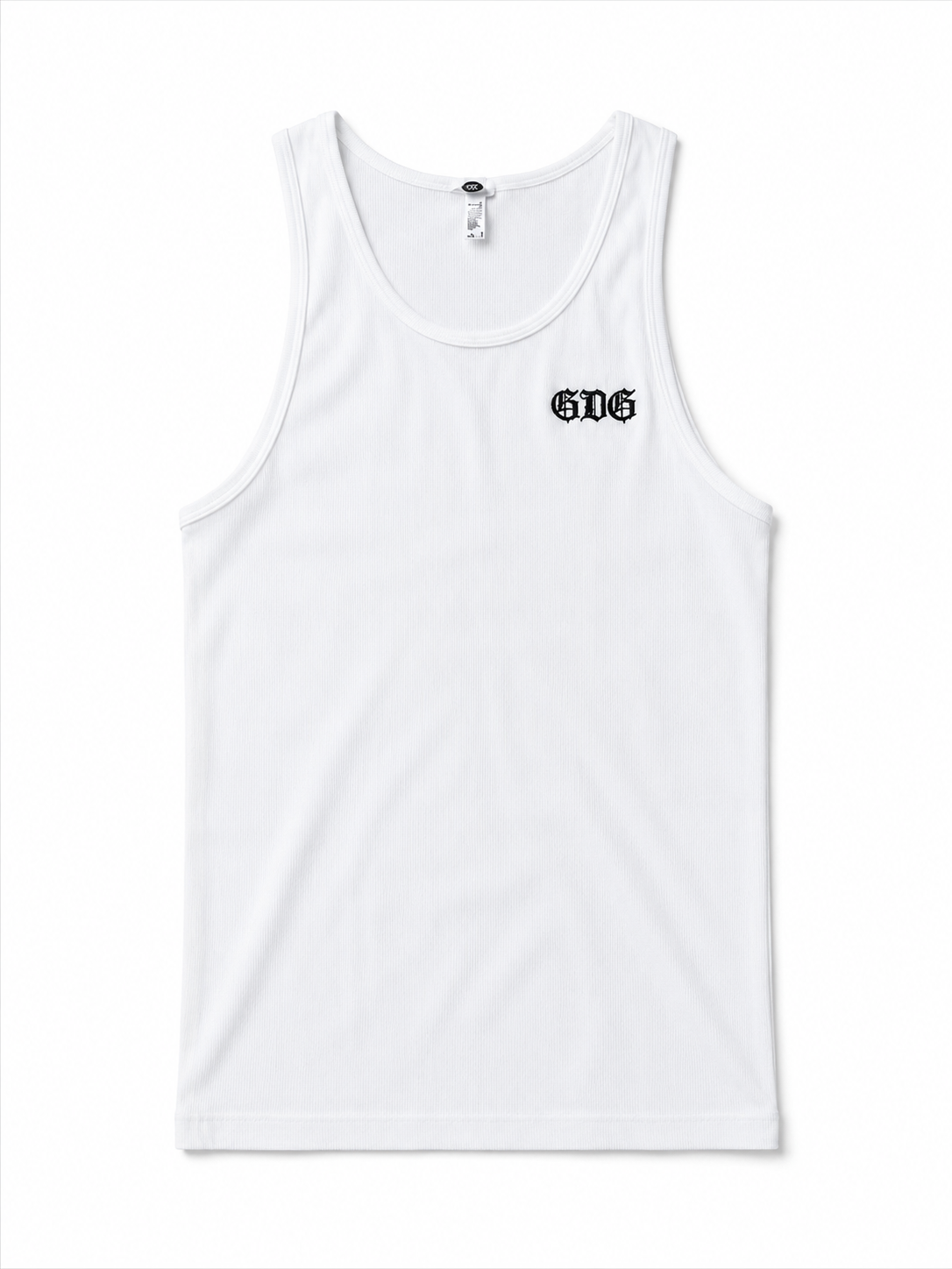 GDG Embroidered Tank – White