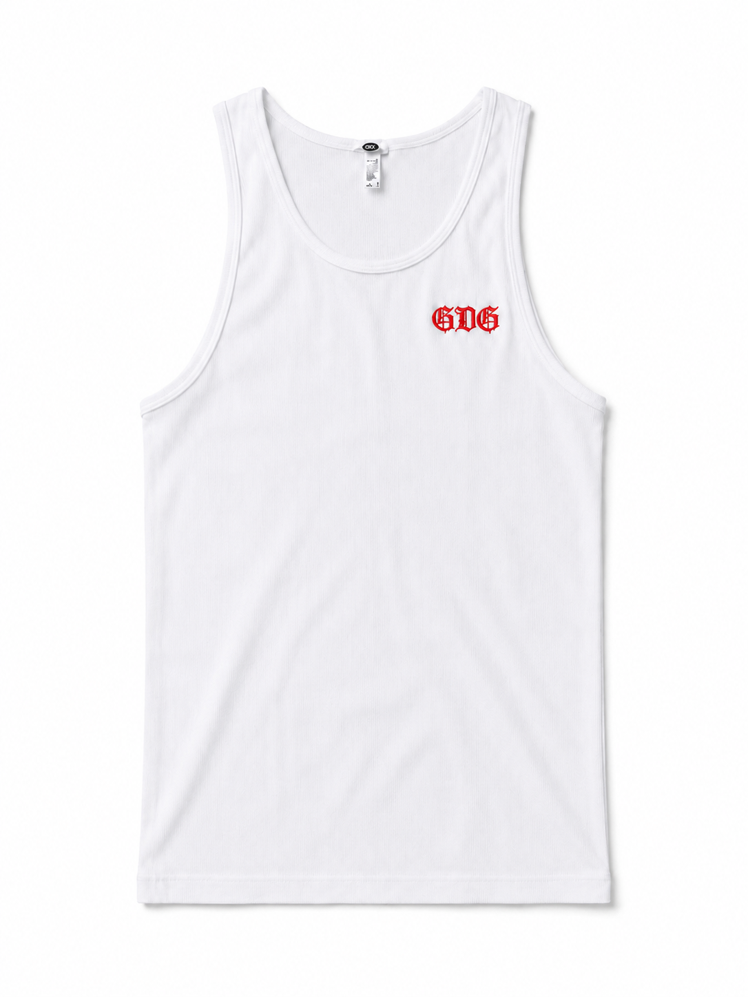 GDG Embroidered Tank – White
